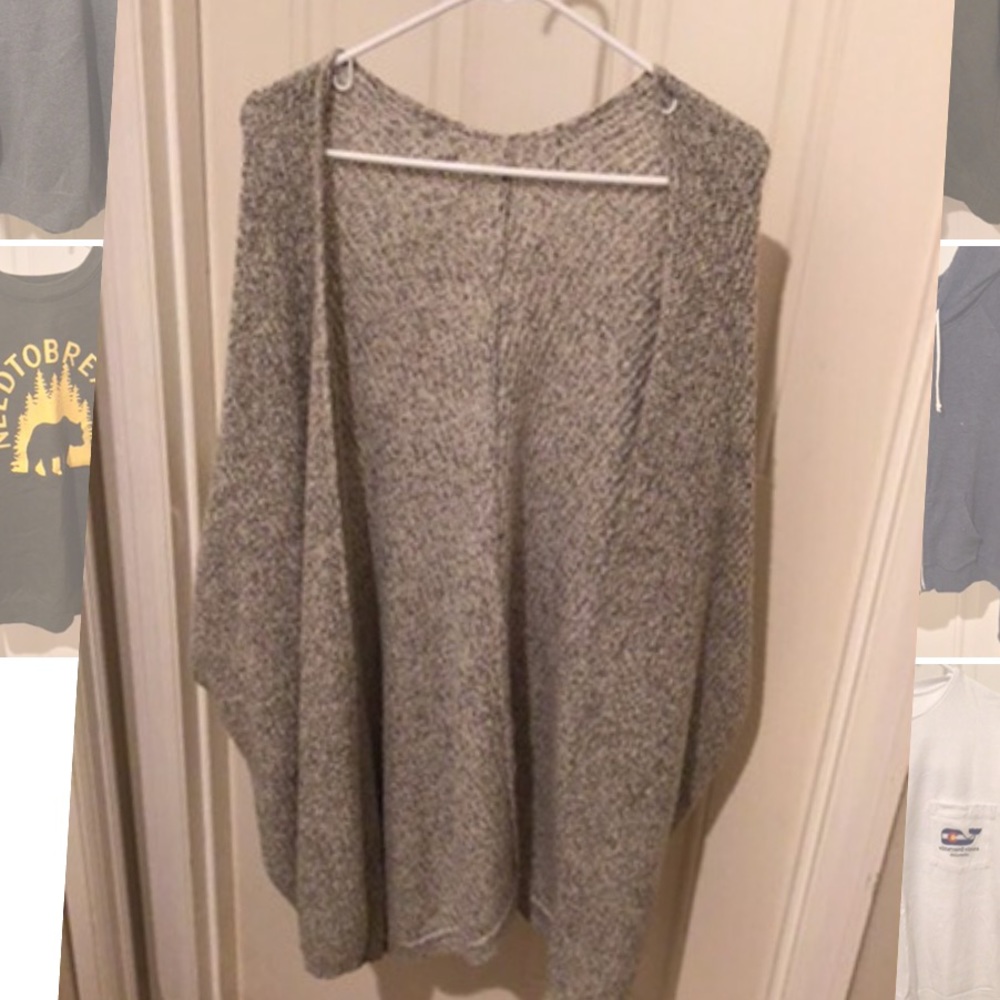 speckled cardigan